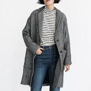 Madewell elmhurst flecked herringbone coat